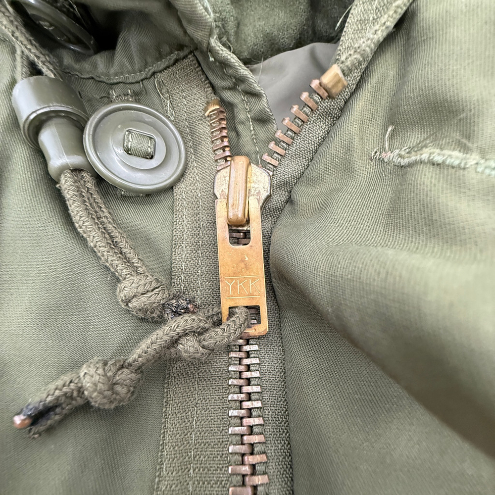 VTG PEERLESS GARMENTS Military Field Jacket Men Parka Olive Green size XS - Picture 11 of 13